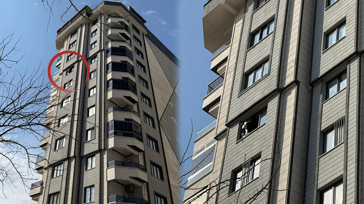 Şanlıurfa’da bu kadarına da pes! 9. katta ölümle oyun…