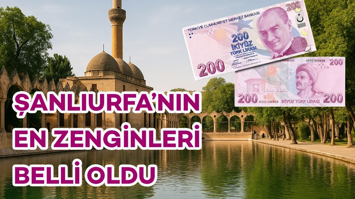 Şanlıurfa’nın vergi rekortmenleri belli oldu! Liste gündem oldu