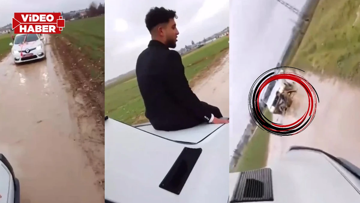 Şanlıurfa’da düğün konvoyunda sorumsuzluk az kalsın can alıyordu!