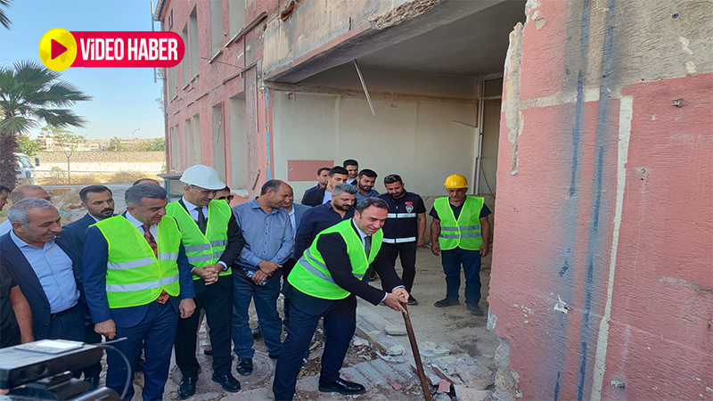 İlk kazma vuruldu! Şanlıurfa’da 57 yıllık cezaevi tarihten siliniyor