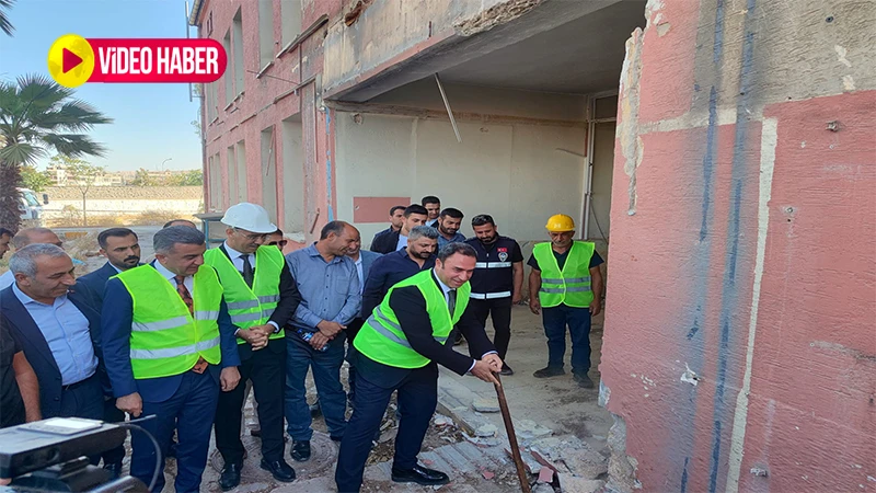 İlk kazma vuruldu! Şanlıurfa’da 57 yıllık cezaevi tarihten siliniyor