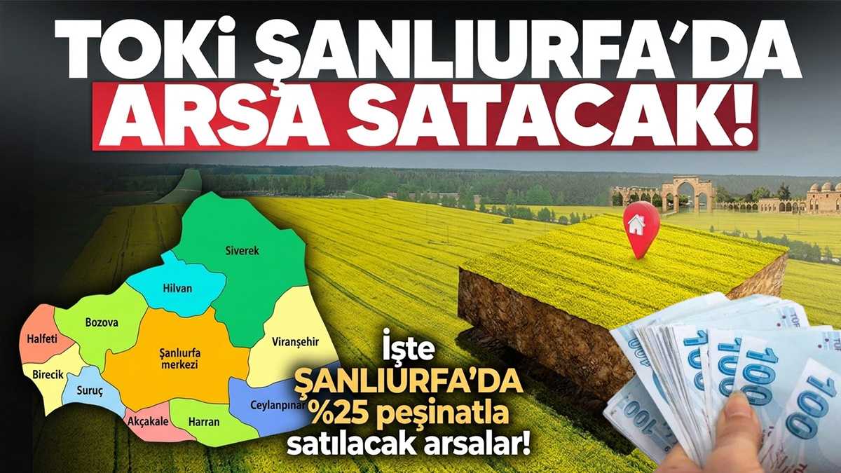 Şanlıurfa'da 8 bin TL taksitle kendi evini yapma fırsatı: Başvurular başladı