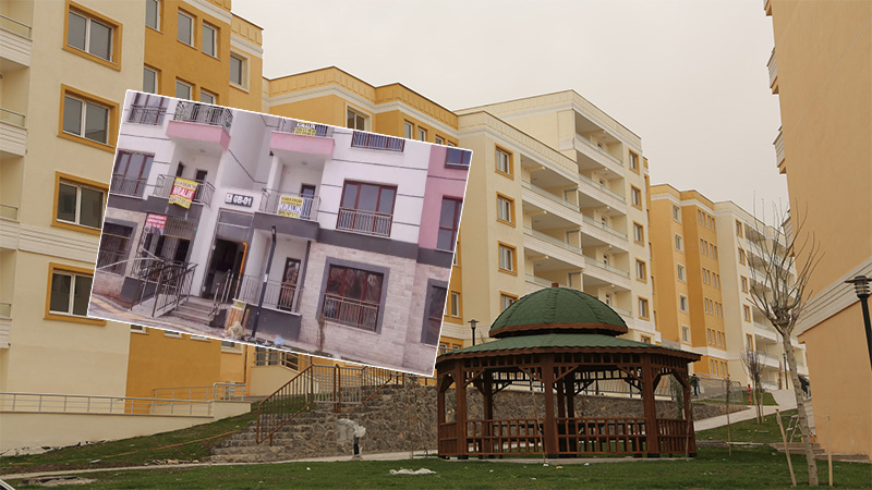 Şanlıurfa'da bu da oldu... Deprem konutlarını satışa çıkardılar