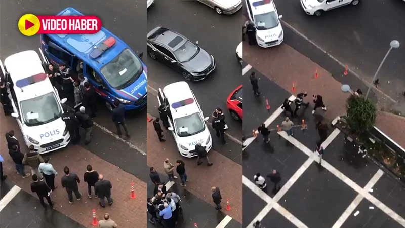 Polis ile vatandaş sokak ortasında kavga etti! Şanlıurfa'da bunu da gördük
