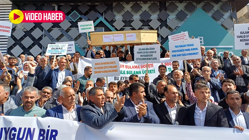 Şanlıurfa’da çiftçiler isyan bayrağını çekti! Tabutlu eylem…