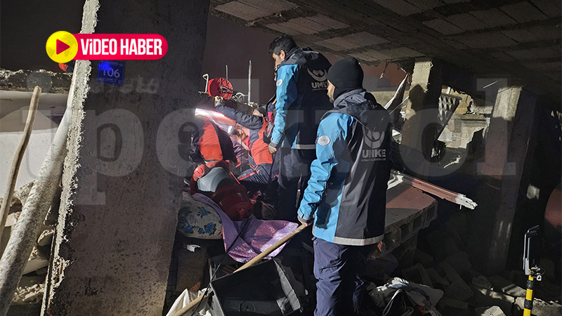İlk görüntüler ortaya çıktı!  Şanlıurfa’da çöken ev 2 kişiye mezar oldu
