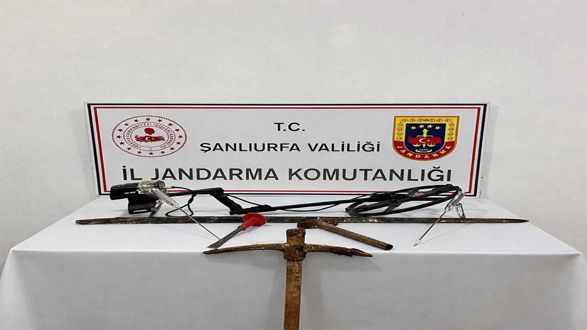 Şanlıurfa'da define avcılarına suçüstü! 2 gözaltı