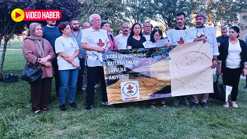 Şanlıurfa’da Ezidiler için anma! Uluslararası topluma çağrı