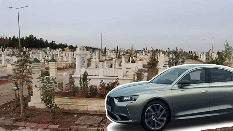 Şanlıurfa’da lüks araba fiyatına mezar taşı! Gören şaştı kaldı
