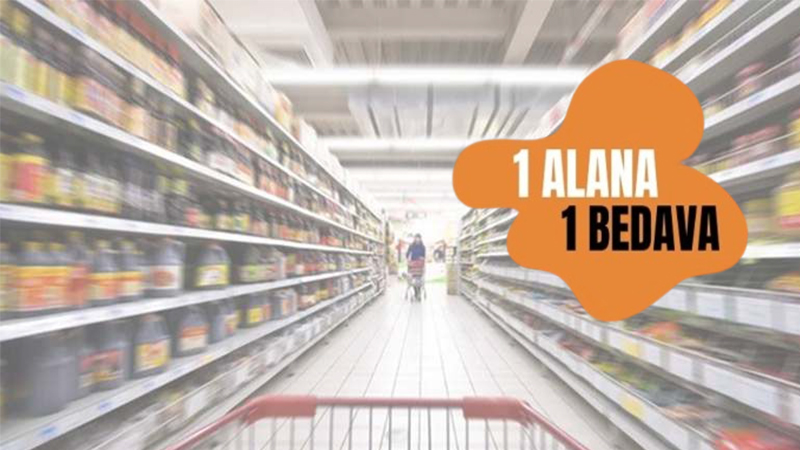 Şanlıurfa’daki marketten rafları boşaltacak kampanya! Bir alana bir bedava…