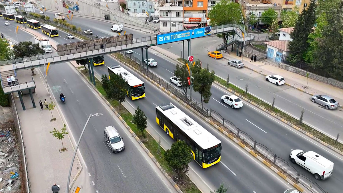Şanlıurfa’da otobüsler ücretsiz hizmet vermeye başladı