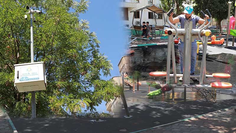 Şanlıurfa’da parklarda aydınlatma ve kamera desteği