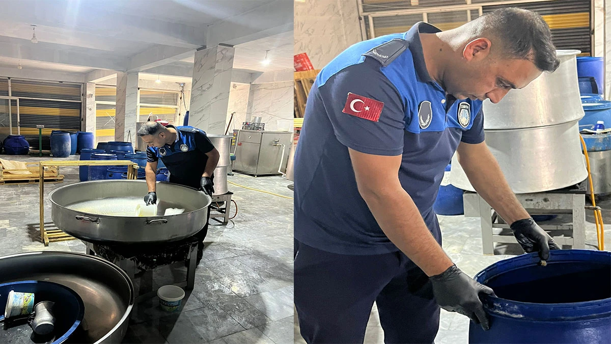 Şanlıurfa’da zehir saçan imalathaneye baskın! Yüzlerce kilo ürün imha edildi