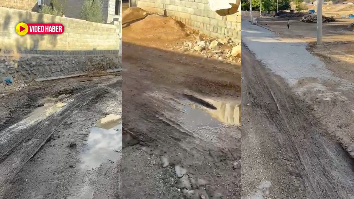 Şanlıurfa’nın ilçesinde 20 dakikalık yağış yolları çamura buladı!