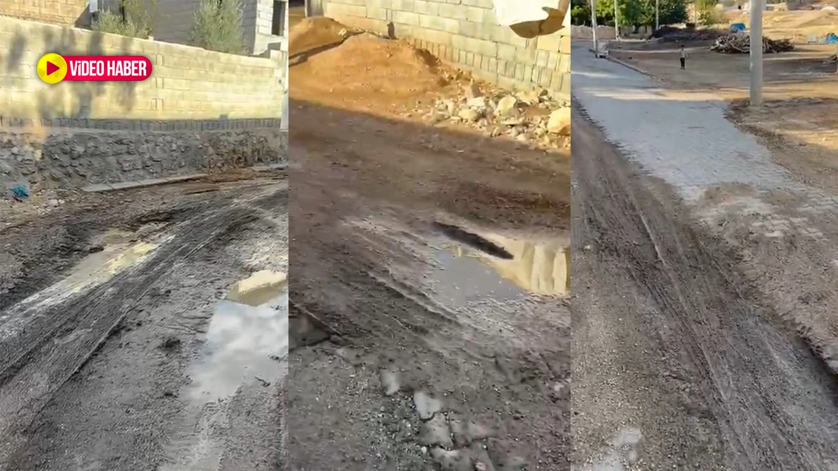 Şanlıurfa’nın ilçesinde 20 dakikalık yağış yolları çamura buladı!
