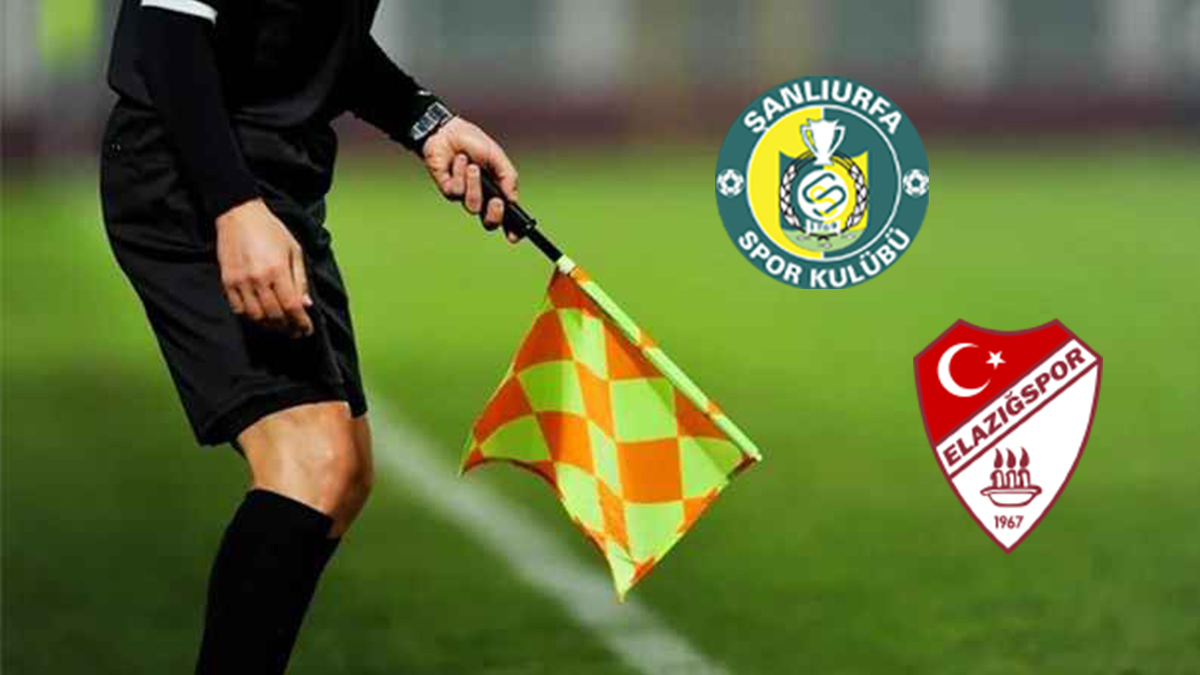 Şanlıurfaspor-Elazığspor maçının hakemi belli oldu