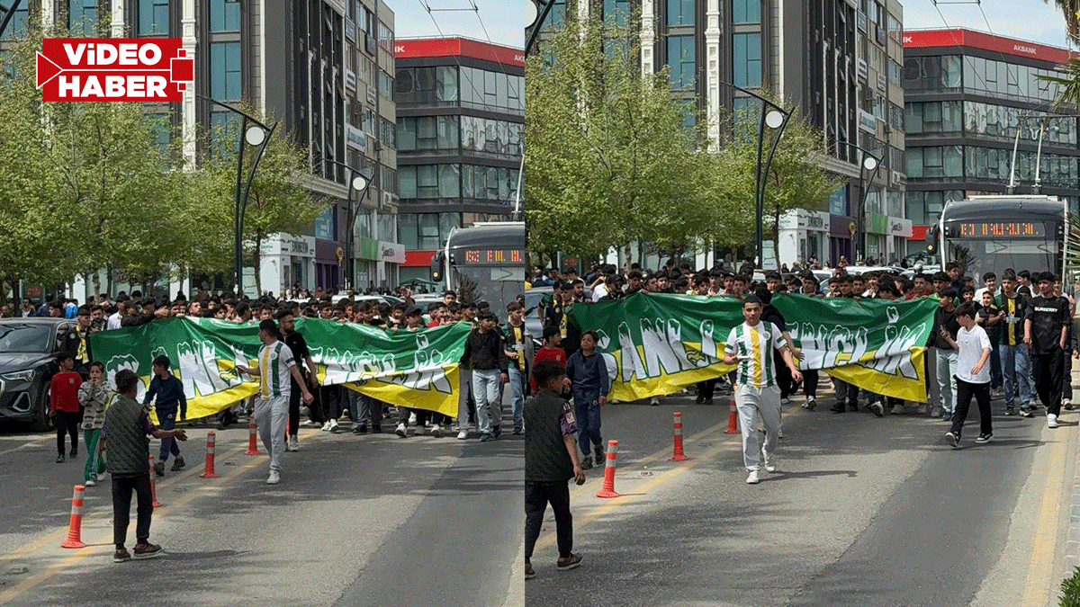 Kritik maç öncesi Şanlıurfaspor taraftarı sokaklara döküldü! Stada yürüdüler…