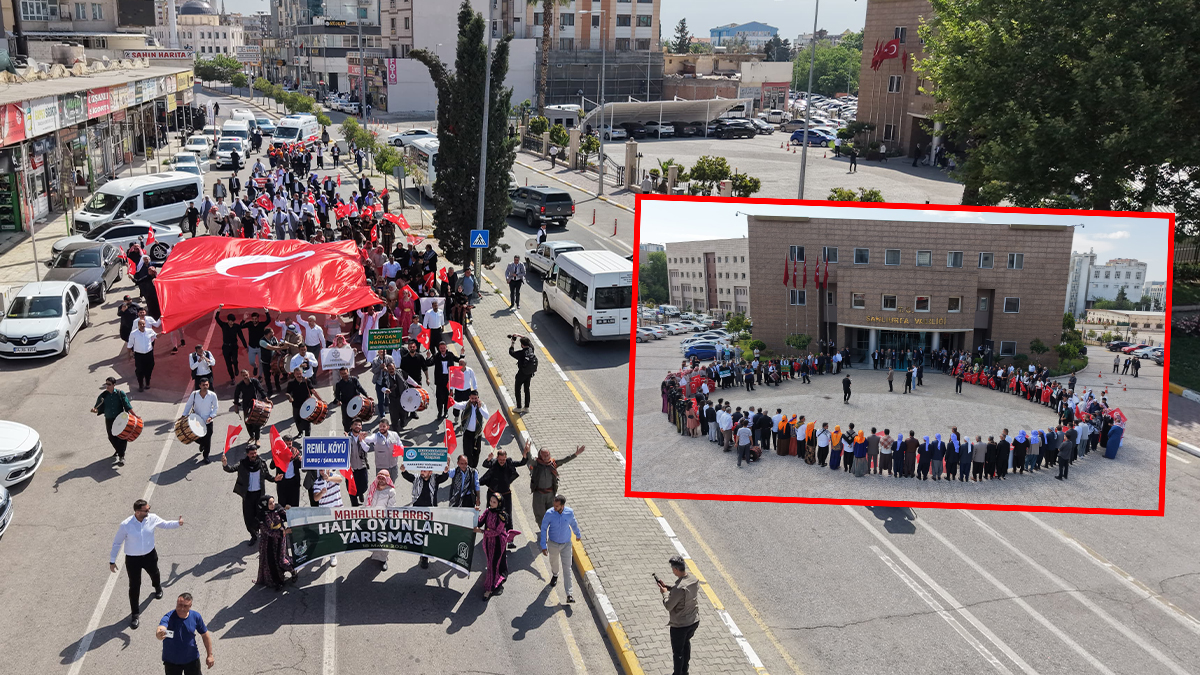 Şanlıurfa’da renkli kortej! Halk oyunları şöleni başladı