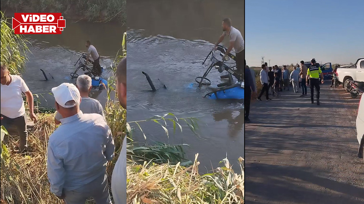 Şanlıurfa’da traktör kanala devrildi! Ekipler seferber oldu