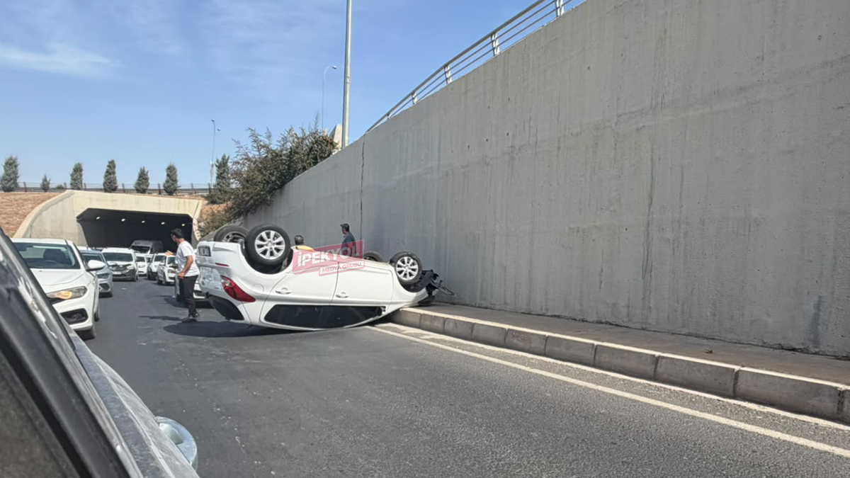 Şanlıurfa’da kontrolden çıkan otomobil takla attı! Sürücü yaralı