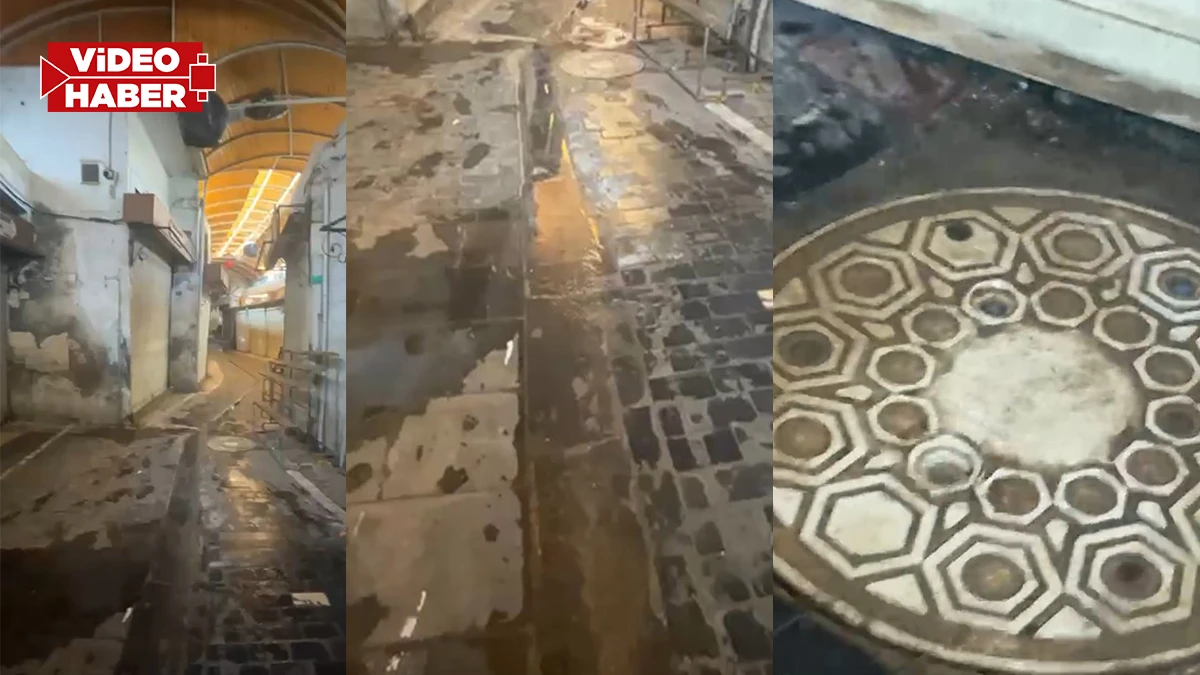 Şanlıurfa’da tarihi çarşıda rögar taşkını, esnaf mağdur