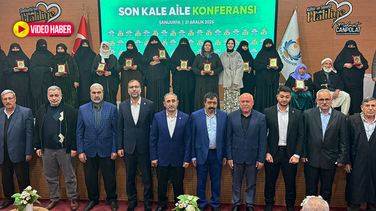 Şanlıurfa’da aile kurumunun geleceği konuşuldu! Uzun yıllar evli kalan çiftler onurlandırıldı