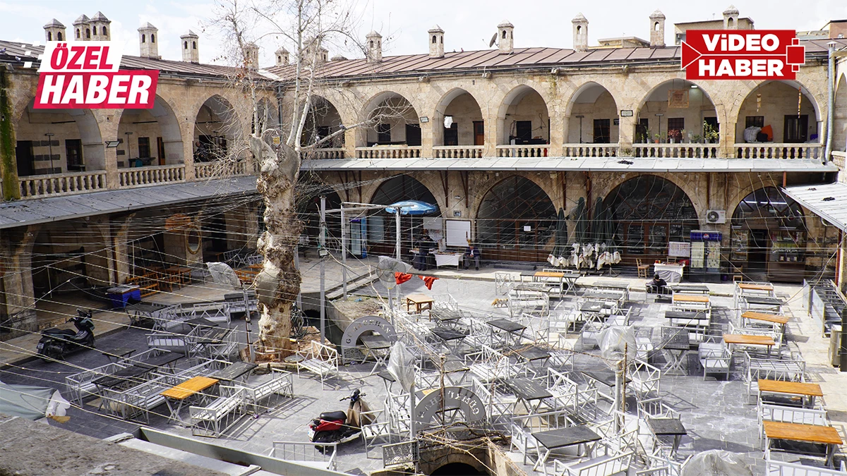 Şanlıurfa’da tarihi handa vakit sükûnet vakti!