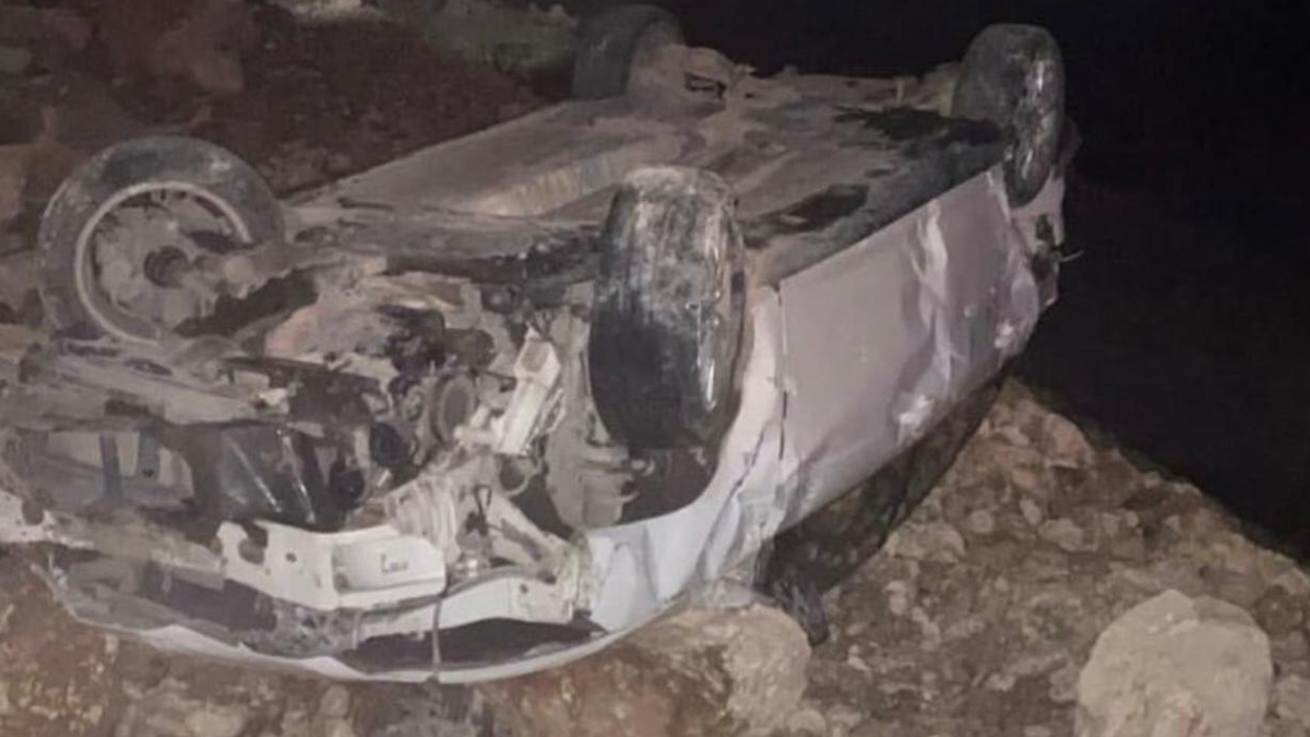 Şanlıurfa’da gece saatlerinde otomobil uçuruma yuvarlandı!