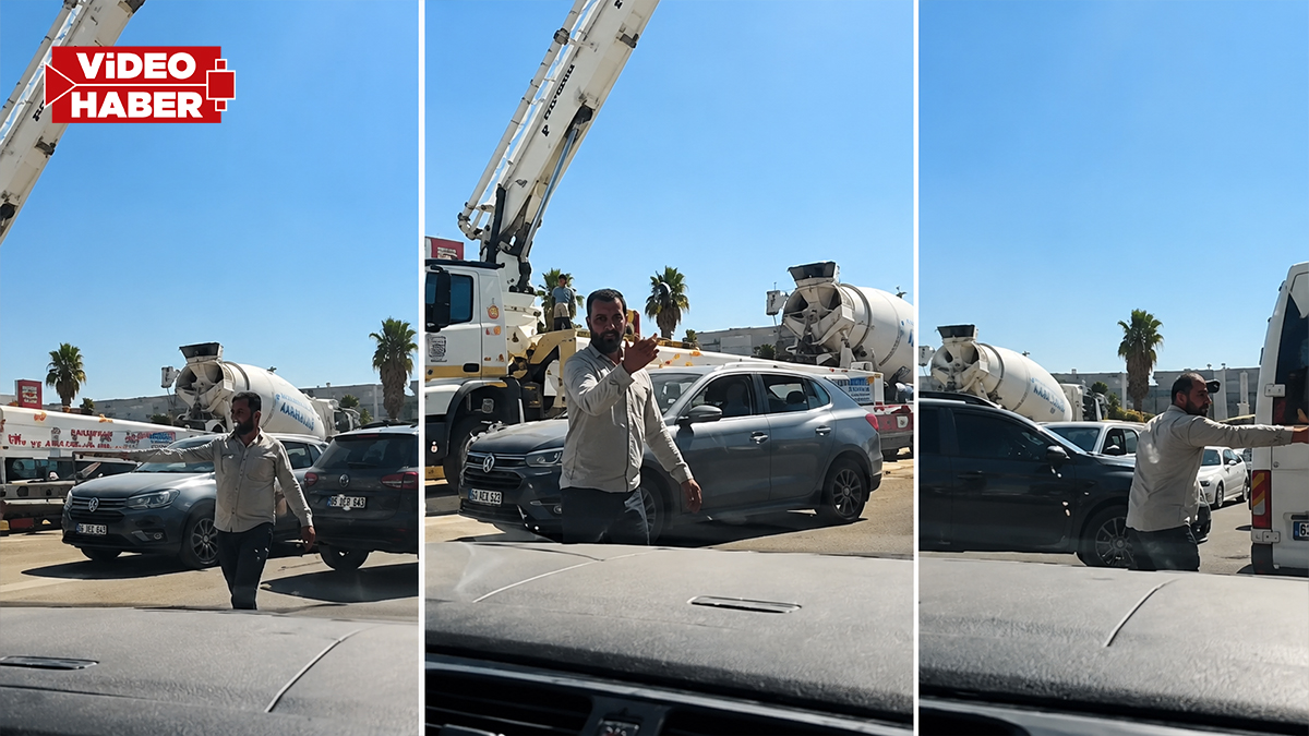 Şanlıurfa’da kavşakta trafik kilitlendi! Görev duyarlı vatandaşa düştü