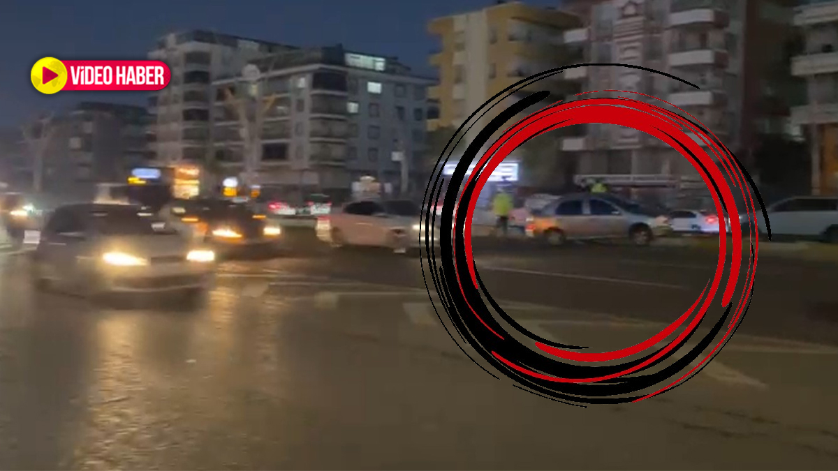 Şanlıurfa’da akşam saatlerinde kaza! Otomobil orta refüje çıktı!