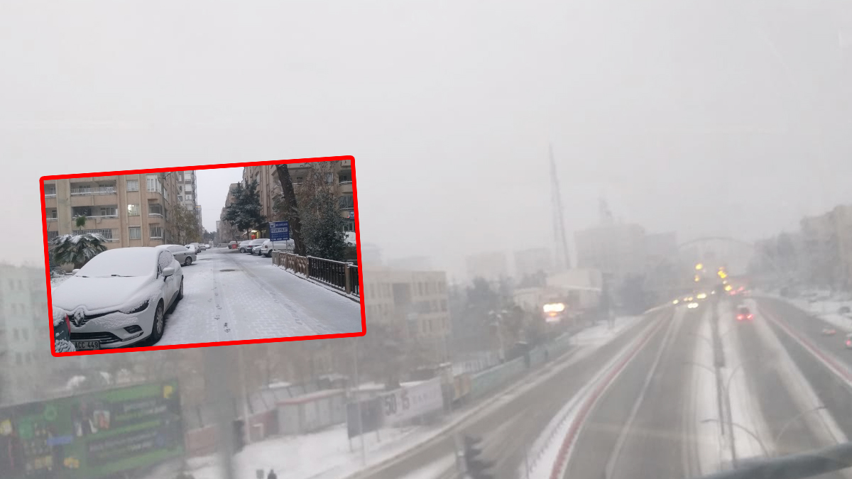 Şanlıurfa’yı kar kapladı