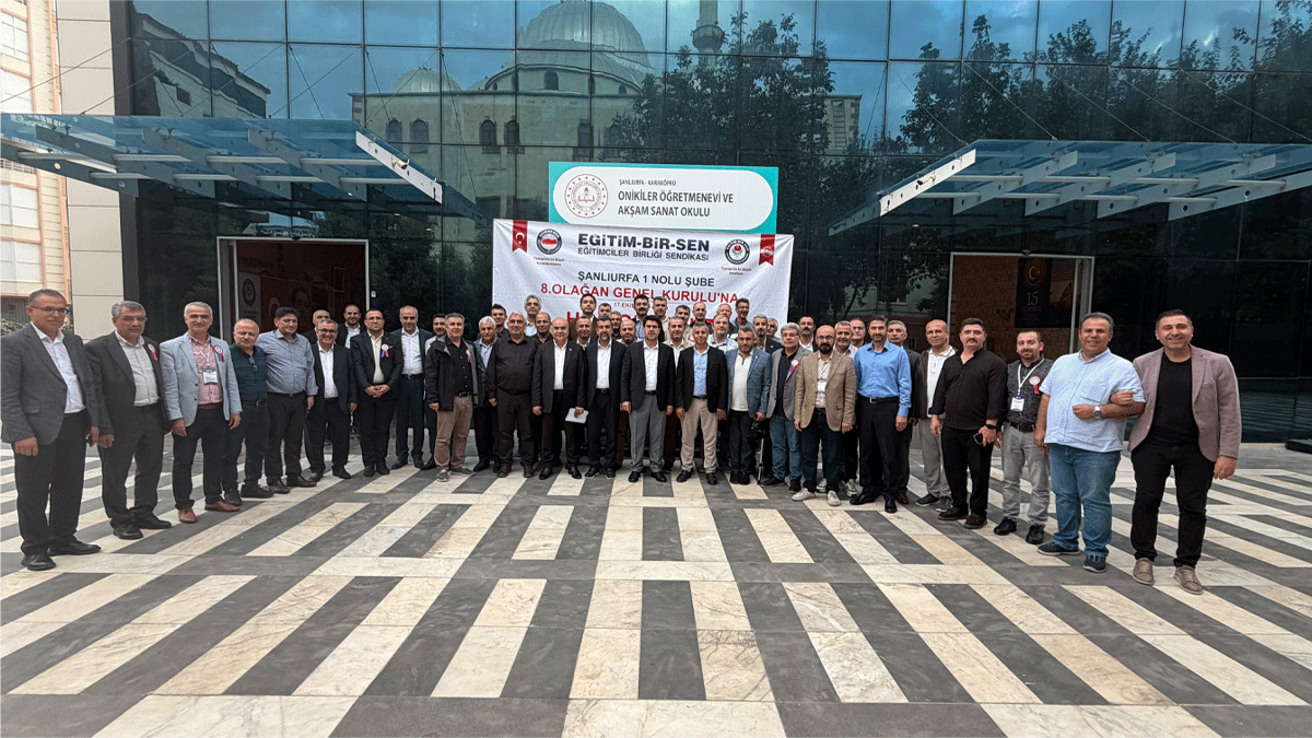 Eğitim-Bir-Sen Şanlıurfa’da seçim heyecanı sona erdi! İbrahim Coşkun yeniden başkan