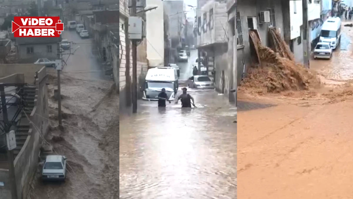 Şanlıurfa sel felaketi yaşanıyor! Eyyübiye komple sular altında kaldı
