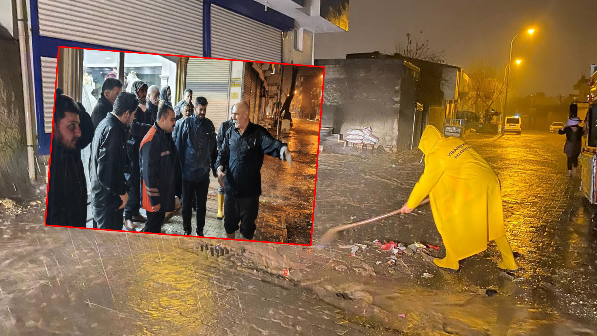 Şanlıurfa’nın ilçesinde sel alarmı: Ekipler geceyi gündüze kattı!
