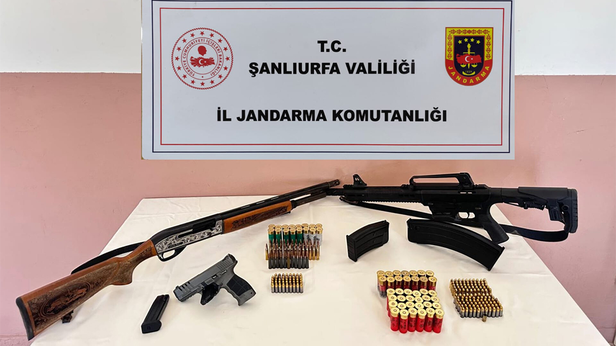 Şanlıurfa’da ruhsatsız silah operasyonu