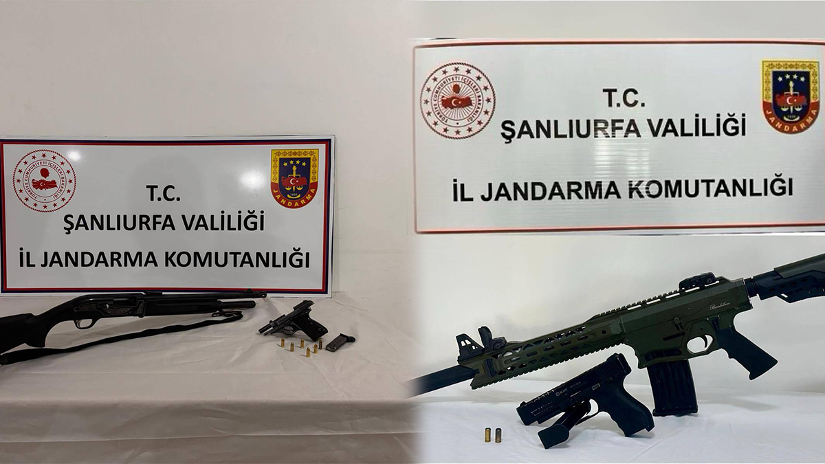Şanlıurfa’da 3 ilçede operasyon: Çok sayıda silah ele geçirildi