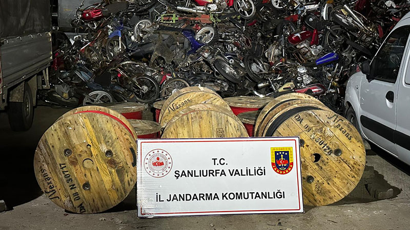Şanlıurfa’daki 6 milyon TL’lik kablo hırsızlığı Diyarbakır’da çözüldü