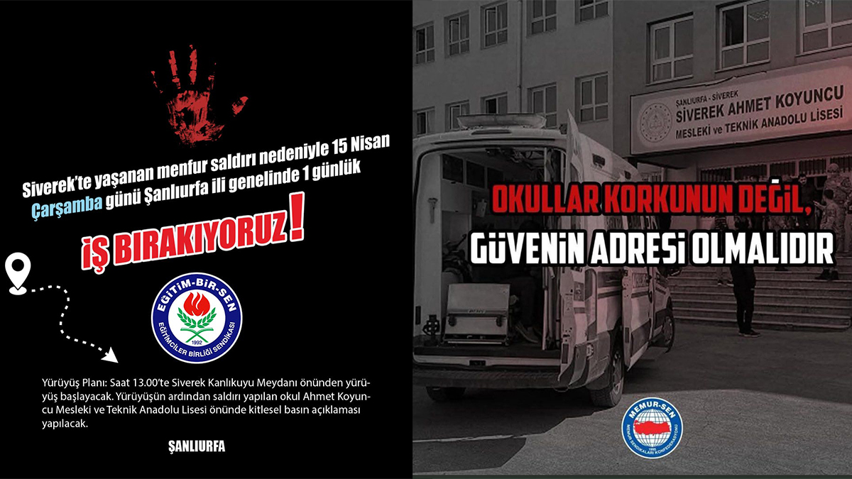 Şanlıurfa'da öğretmenler iş bırakma kararı aldı