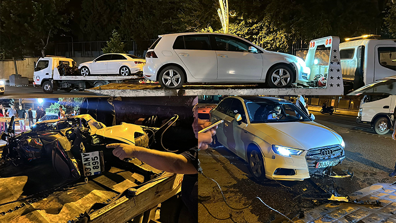 Yaralılar var! Şanlıurfa’da kavşakta 3 araç birbirine girdi