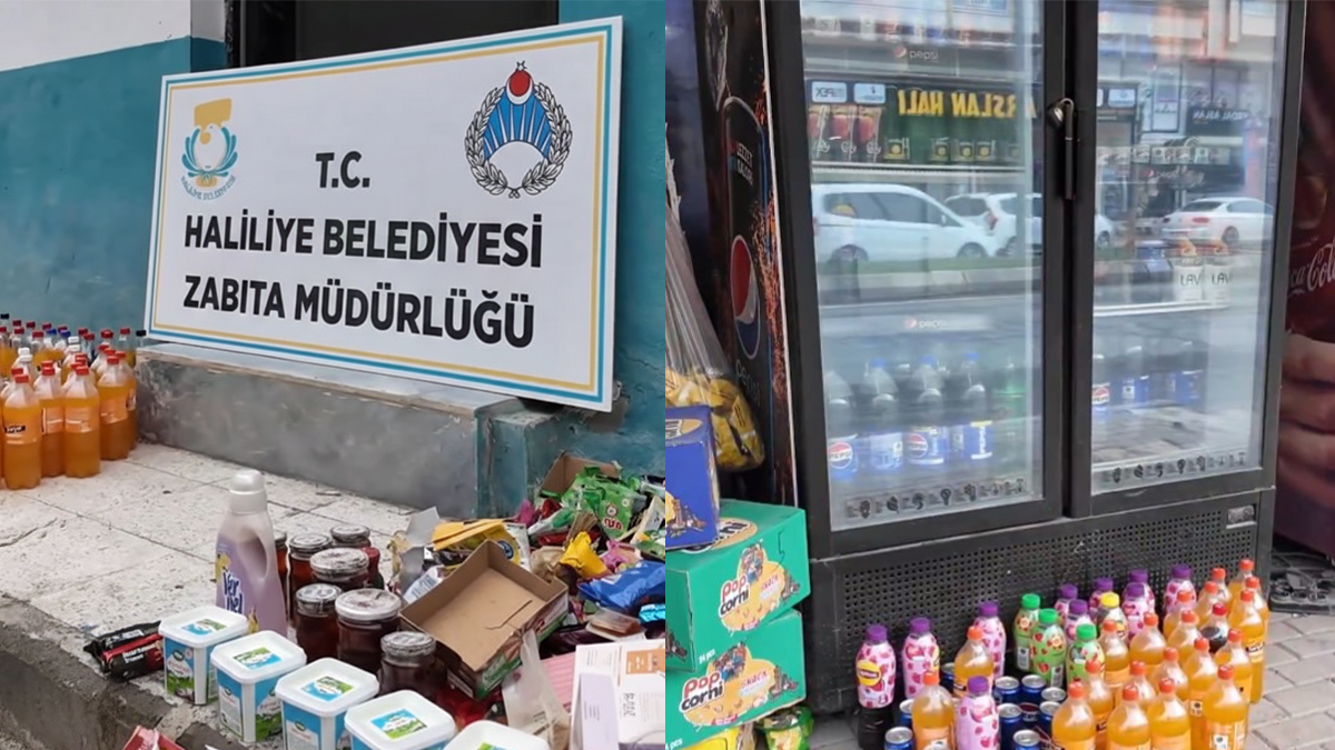 Şanlıurfa’da zabıta göz açtırmadı! Yüzlerce ürün toplatıldı