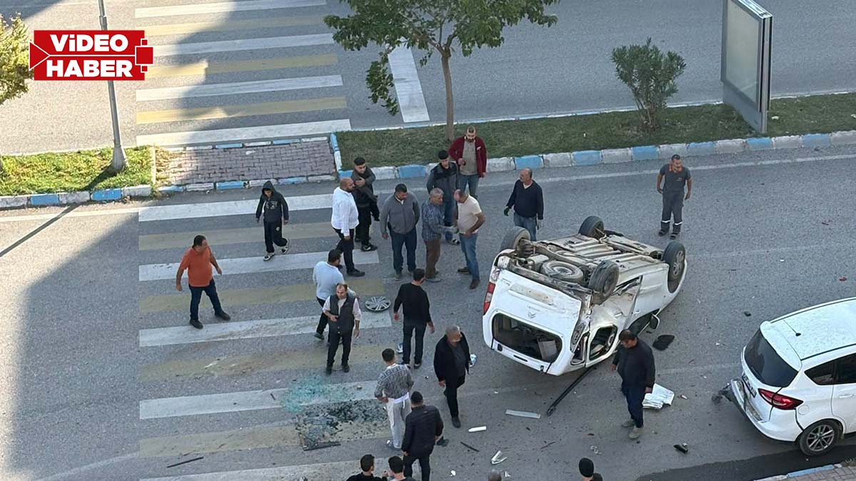 Şanlıurfa’da takla atan araçta 1 kişi yaralandı