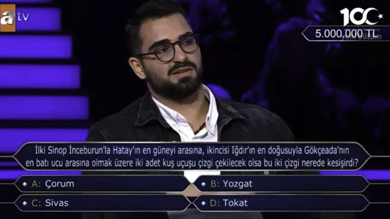 Kim Milyoner Olmak İster tarihinde bir ilk! İşte 5 milyonluk soru ve cevabı…