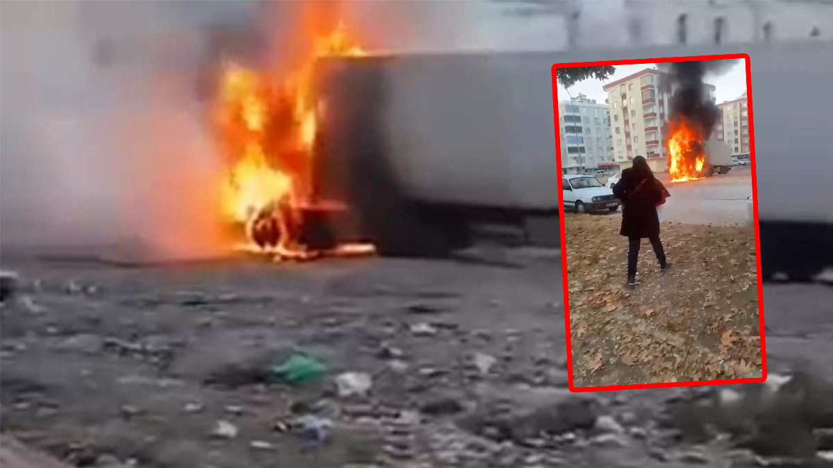 Şanlıurfa’da tır yangınında korku dolu anlar! ‘Abla size bir şey olmaz' denildiği anda patlama