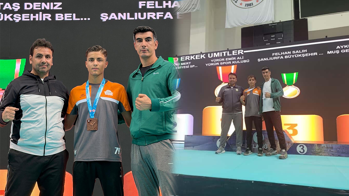 Şanlıurfalı gençlerden Elazığ’da çifte madalya