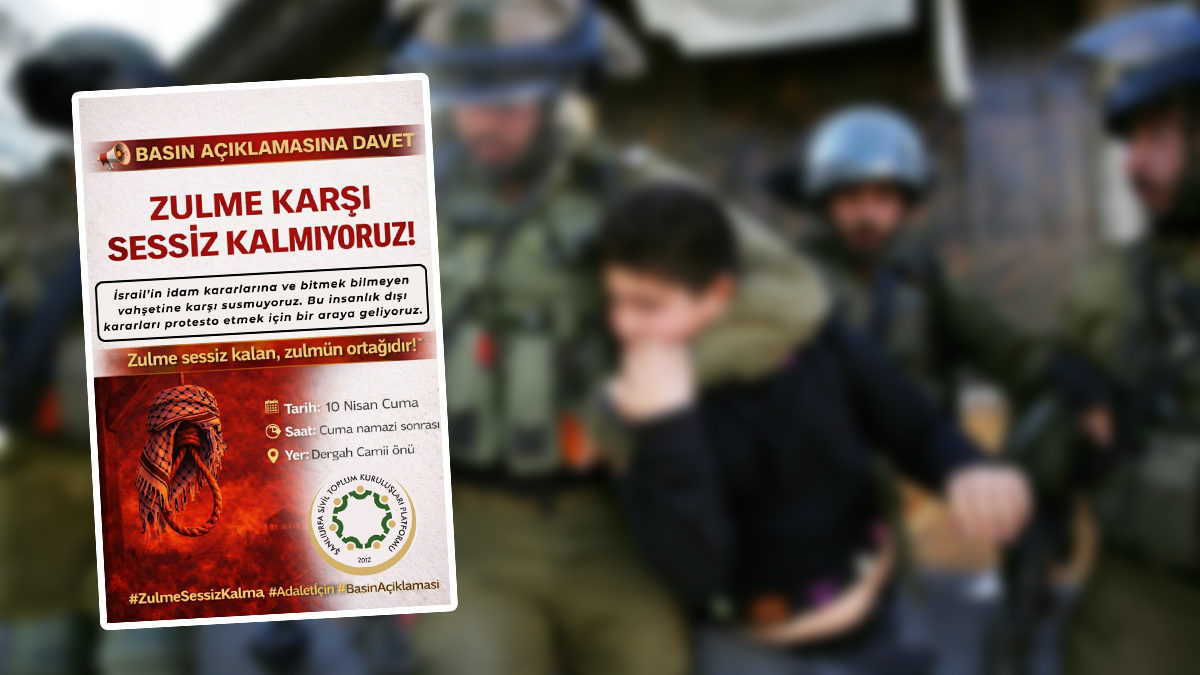 Vicdanın sesi Şanlıurfa’dan yükselecek! STK Platformundan tüm vatandaşlara çağrı