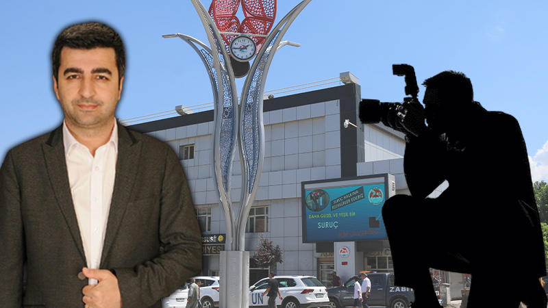 Suruç'ta belediye başkanı ile basın birbirine girdi