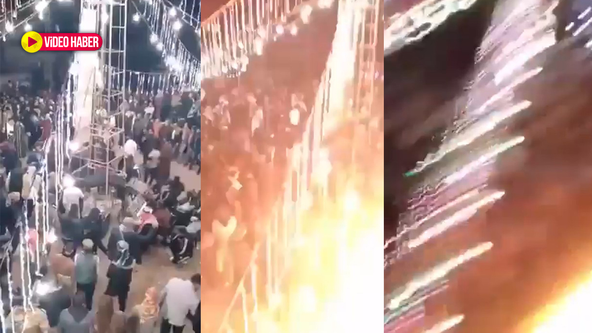 Suriye’de düğüne el bombalı saldırı anının görüntüleri ortaya çıktı!