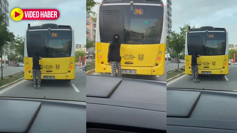 Şanlıurfa’da pes dedirten görüntüler! Hayatını hiçe saydı