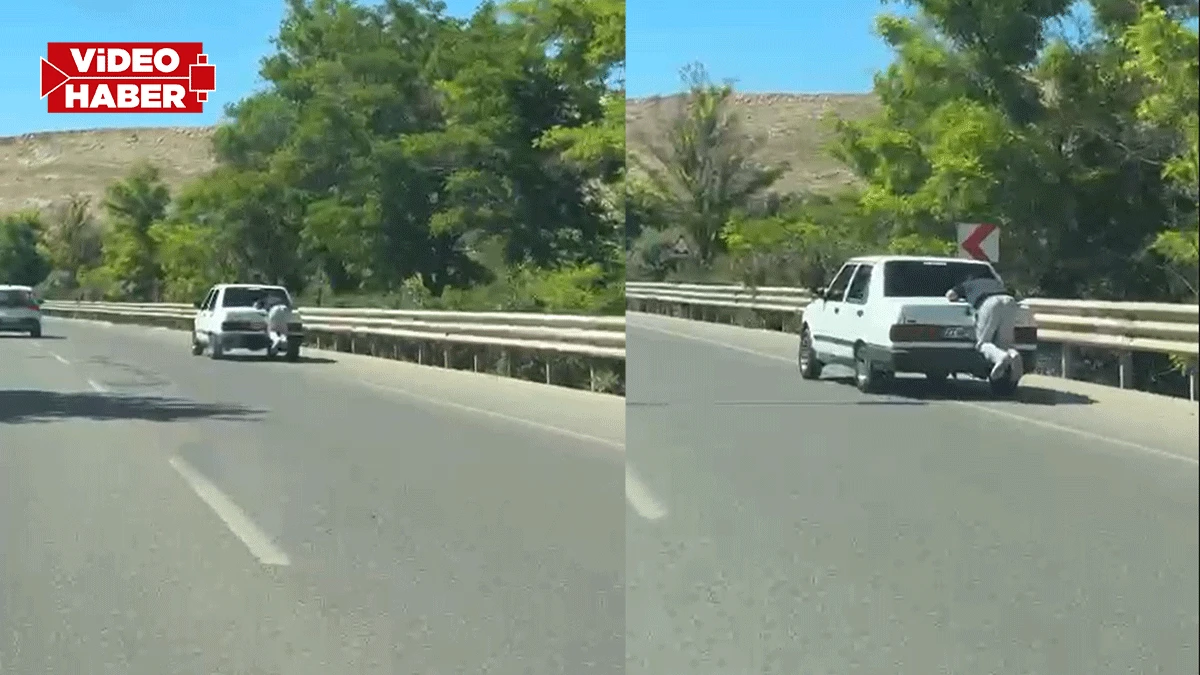 Yürekleri ağza getiren görüntüler! Canını hiçe saydı