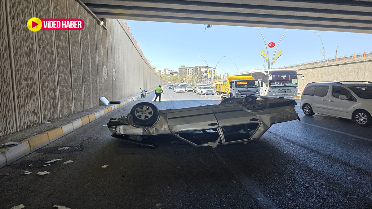 Dal-geçte feci kaza: Şanlıurfa’da araç ters döndü, yaralılar var!